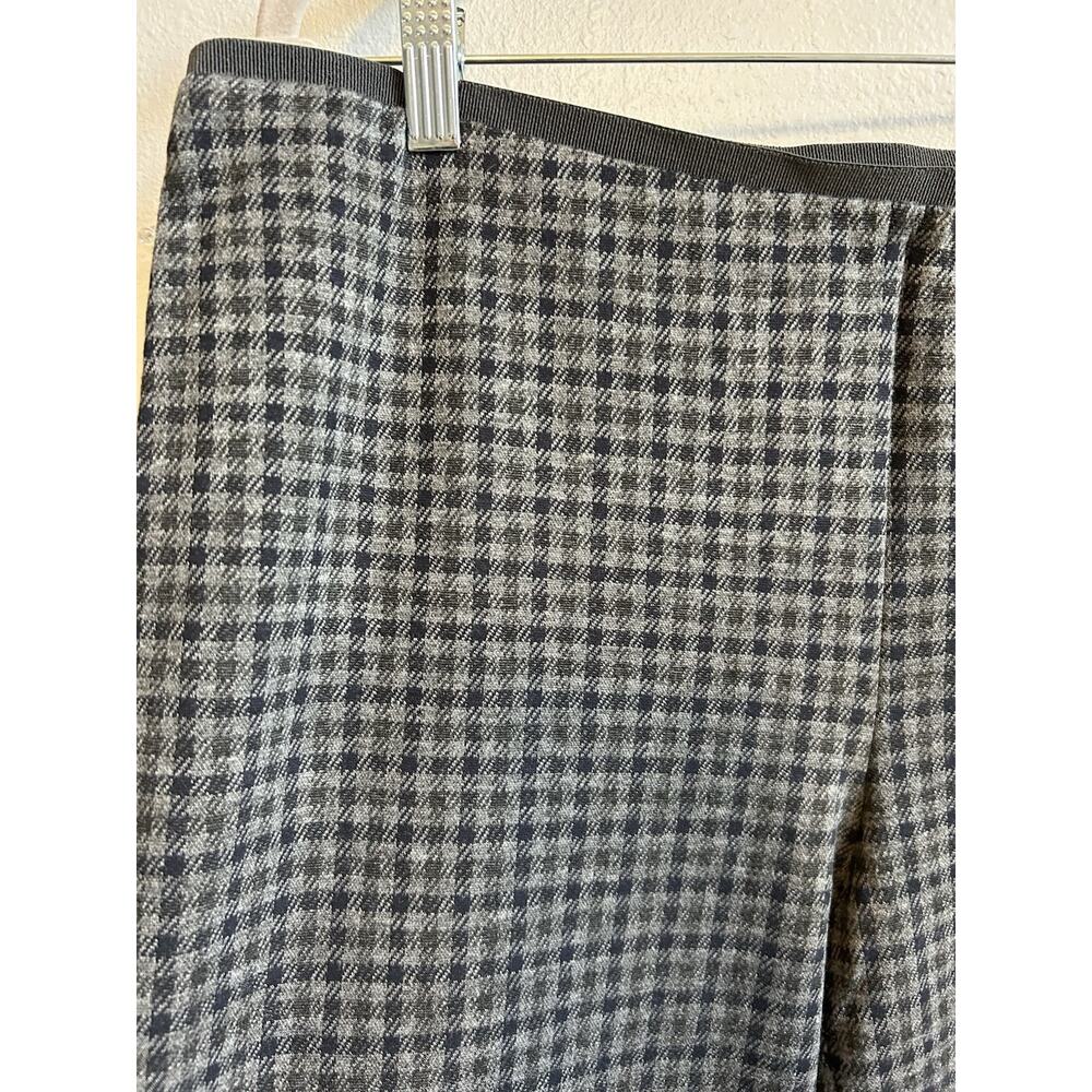 NWT J Jill Checker Plaid stretch wide leg pants petite L career comfy casual $89 - Picture 8 of 15